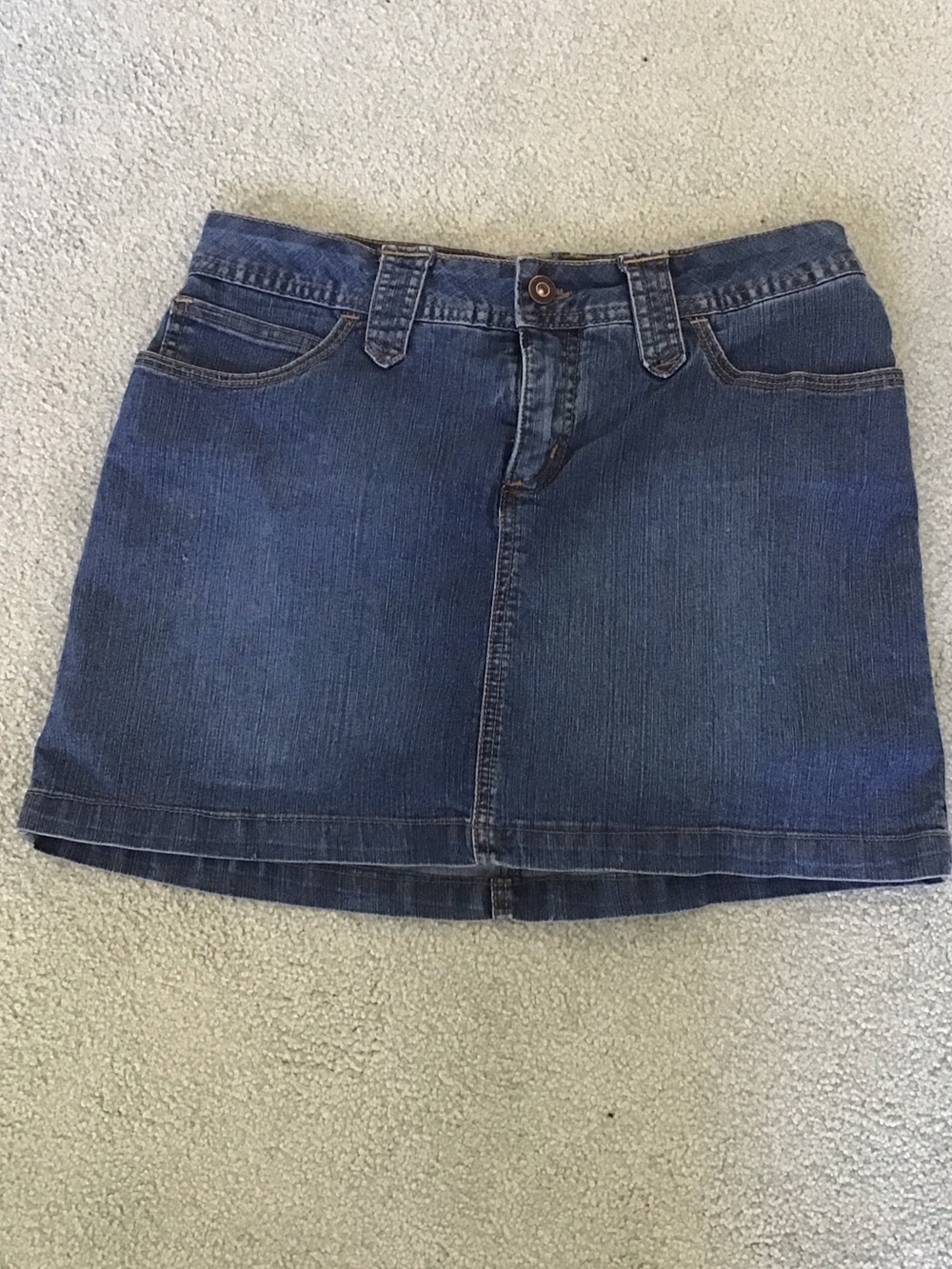Classic Blue Denim Mini Skort - Women